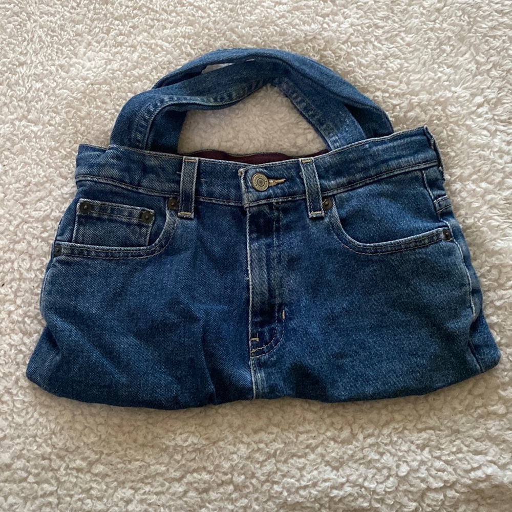 Jean bag hand made from a old pair of jeans